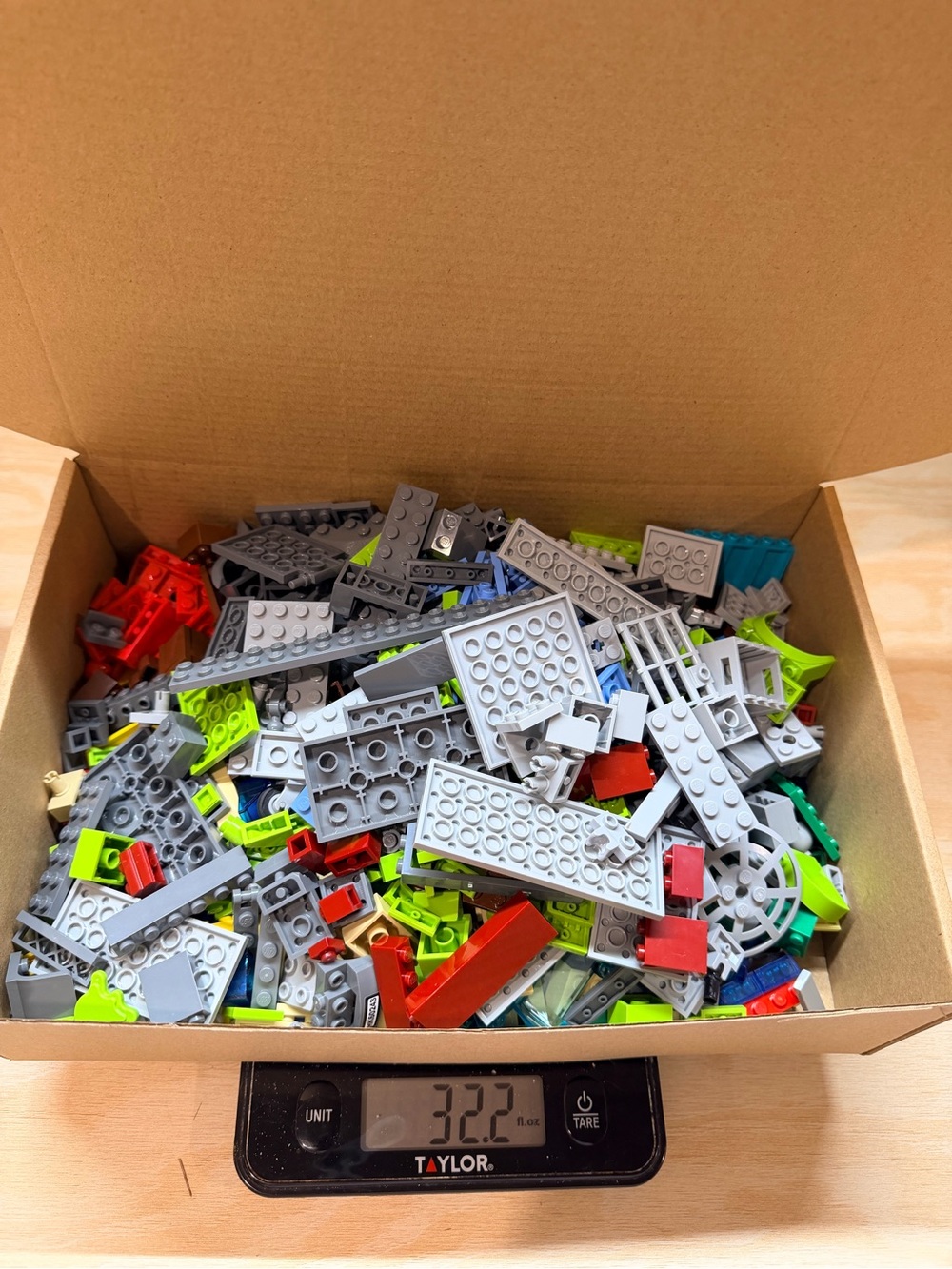 LEGO Bulk Lot Genuine LEGO Gray Building Parts Plates Specialty Pieces 2 lbs - Picture 2 of 3